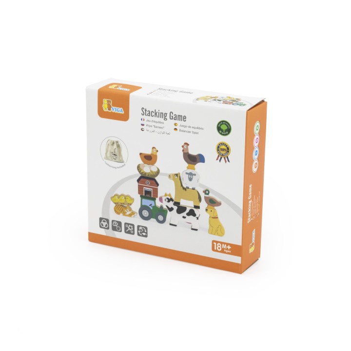 Viga Wooden Animal Farm Balancing Puzzle - for Kids XXL