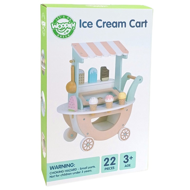WOOPIE GREEN Ice Cream Shop XXL Ice Cream Cart - Pastel Shop
