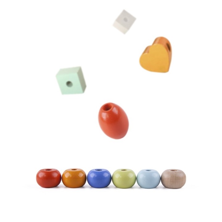 Wooden Bead Stringers CLASSIC WORLD 96 pieces