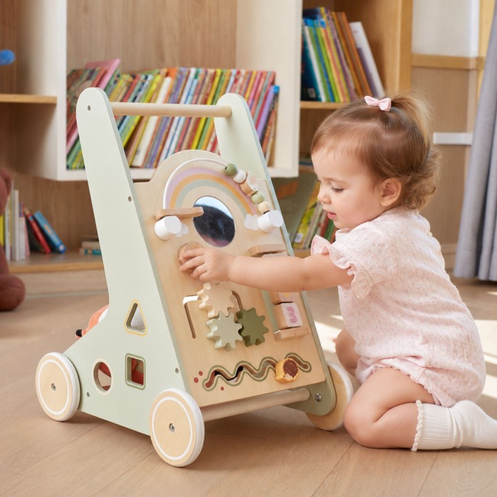 Wooden Walker VIGA PolarB Green - Educational Toy