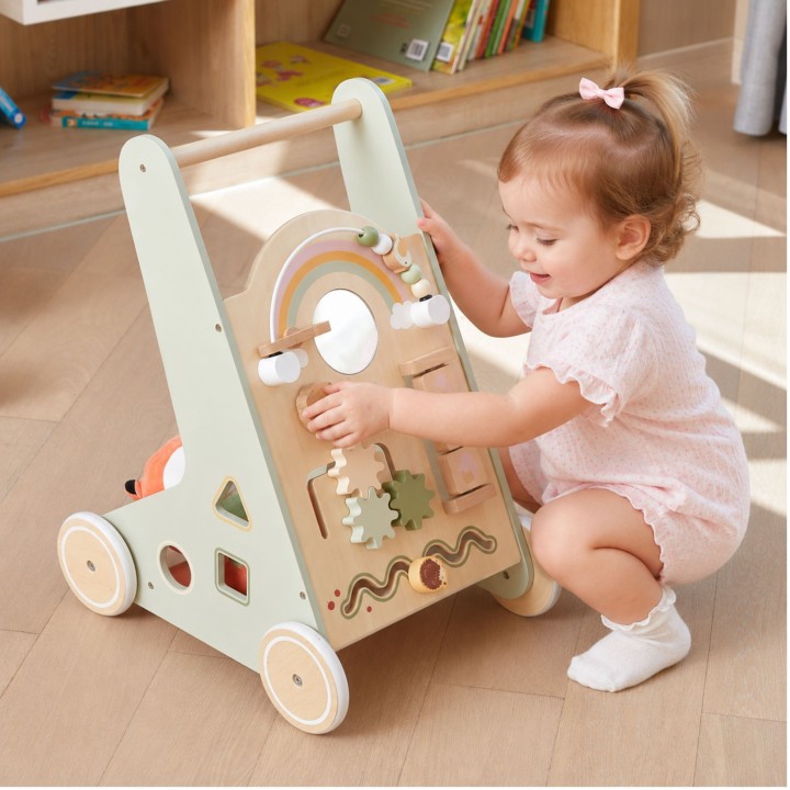 Wooden Walker VIGA PolarB Green - Educational Toy