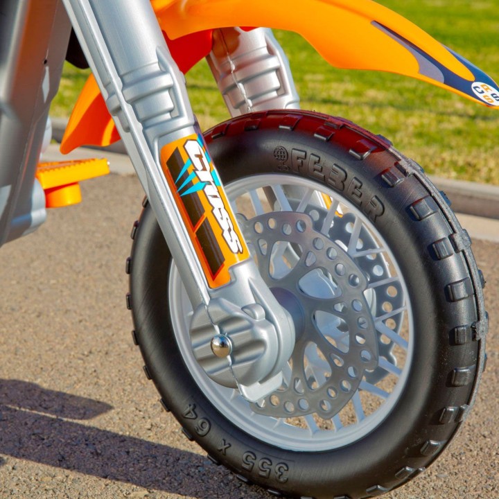 FEBER Motorcycle Cross Battery 6V Orange for Children