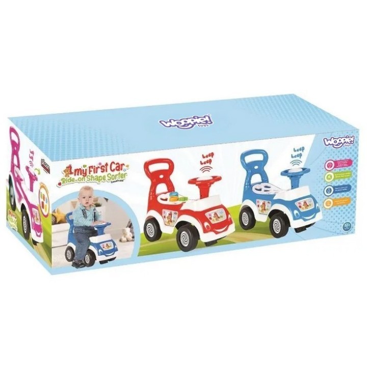 WOOPIE 4-in-1 Ride-On: Sorter, Pusher, Walker + Horn and Storage