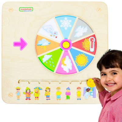 Tablica Edukacyjna Pogoda MASTERKIDZ - Nauka przez Zabawa