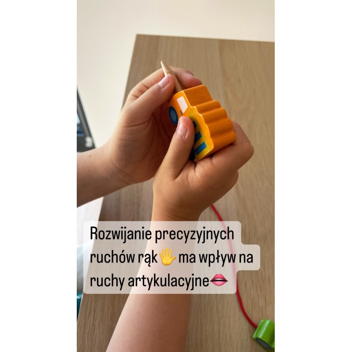 VIGA Wooden Blocks Interlacing Lace Cars Toys