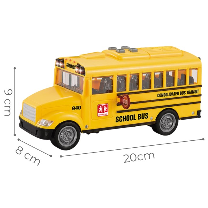WOOPIE Autobus Szkolny Interaktywny Elektryczny 1:20 - Zabawka