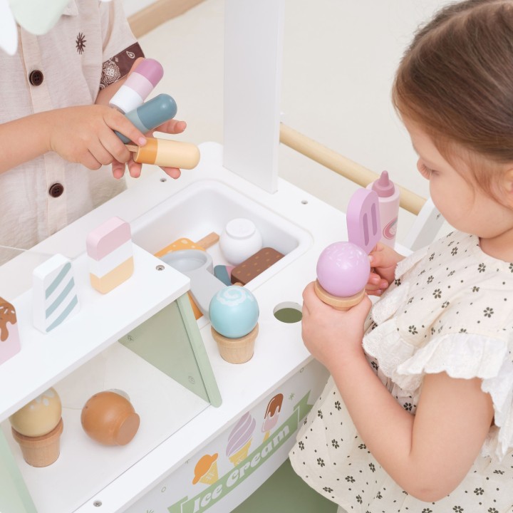 VIGA PolarB Wooden Ice Cream Stand - Mobile Ice Cream Parlor