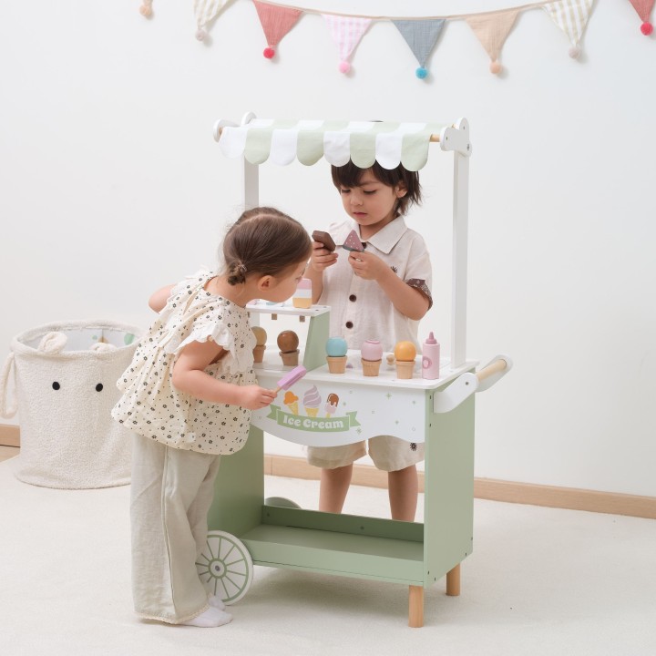 VIGA PolarB Wooden Ice Cream Stand - Mobile Ice Cream Parlor