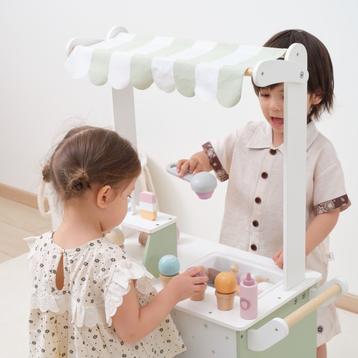 VIGA PolarB Wooden Ice Cream Stand - Mobile Ice Cream Parlor