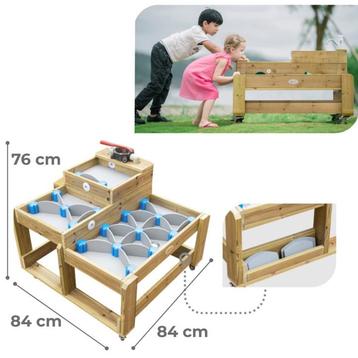 CLASSIC WORLD EDU Wooden Water Table XL with Water Path