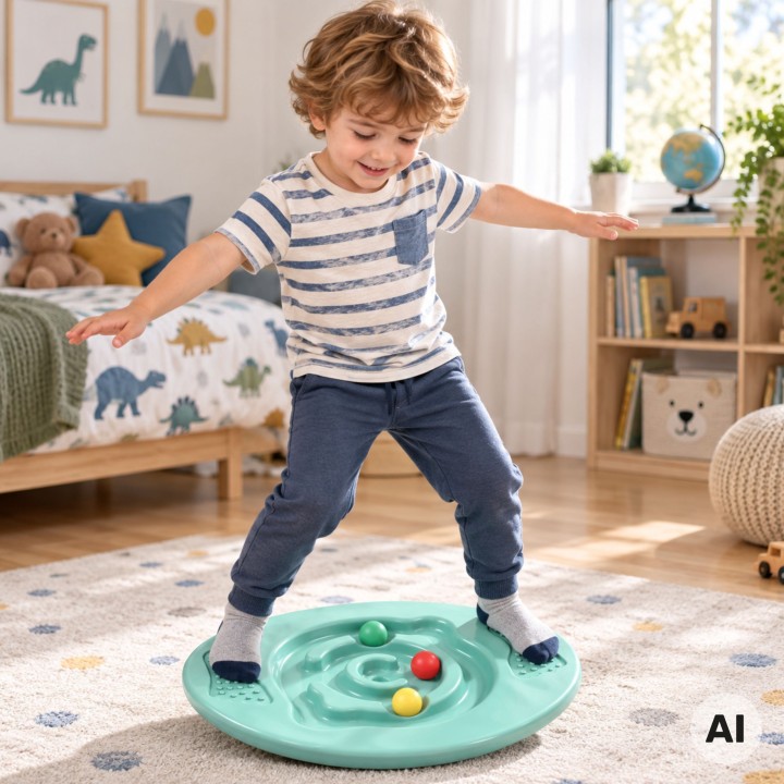 Round Balance Board Disc Maze WOOPIE