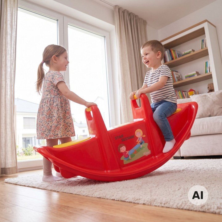 Red Woopie 2-Seater Swing Rocker - Fun at Home and Garden