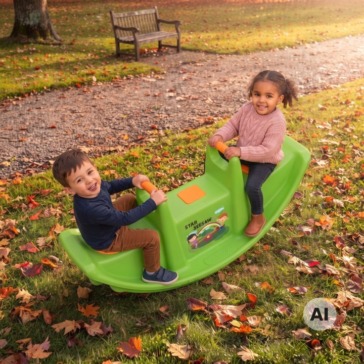 WOOPIE Multi-Person Rocker STAR Balance Swing Green