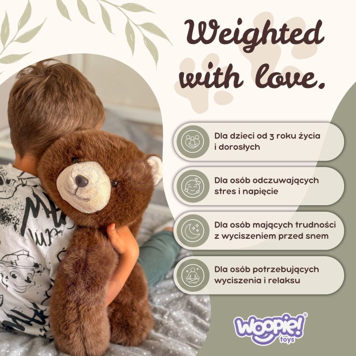 Woopie Pluszak Obciążeniowy 65cm - Hit dla Młodzieży!