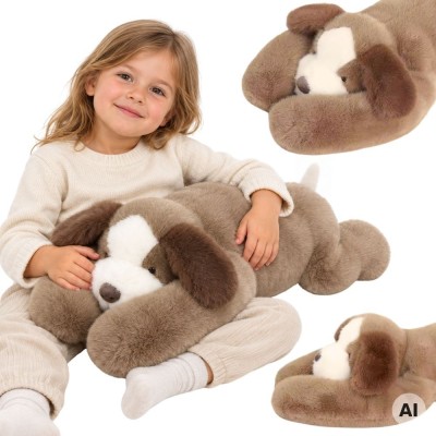 WOOPIE Sensory Dog Weighted Plush Toy 2.5kg for Soothing Sleep