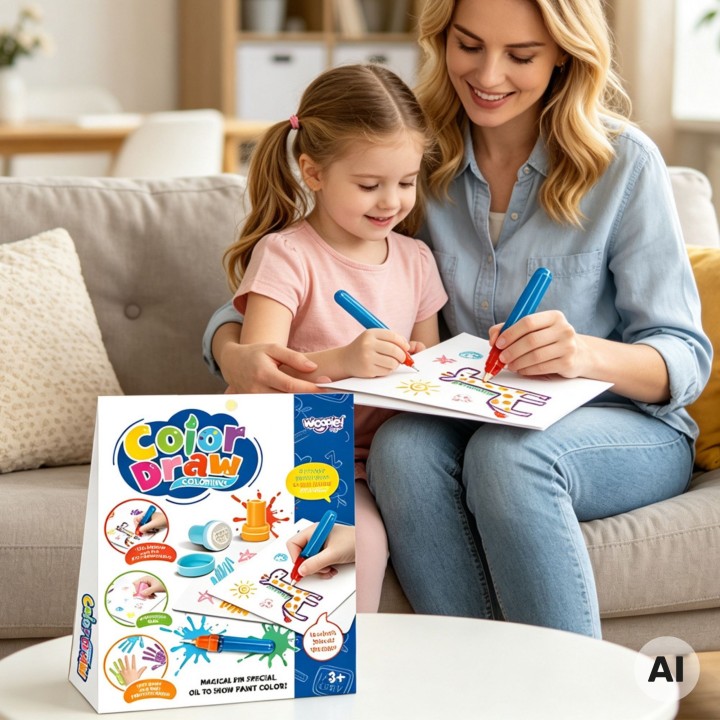 Woopie Magic Painting Set - Marker and Stamps