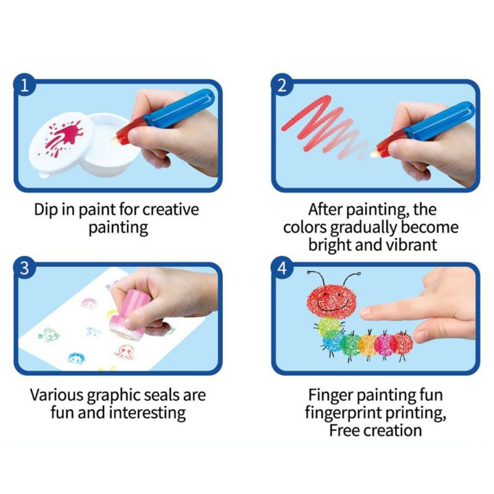 Woopie Magic Painting Set - Marker and Stamps