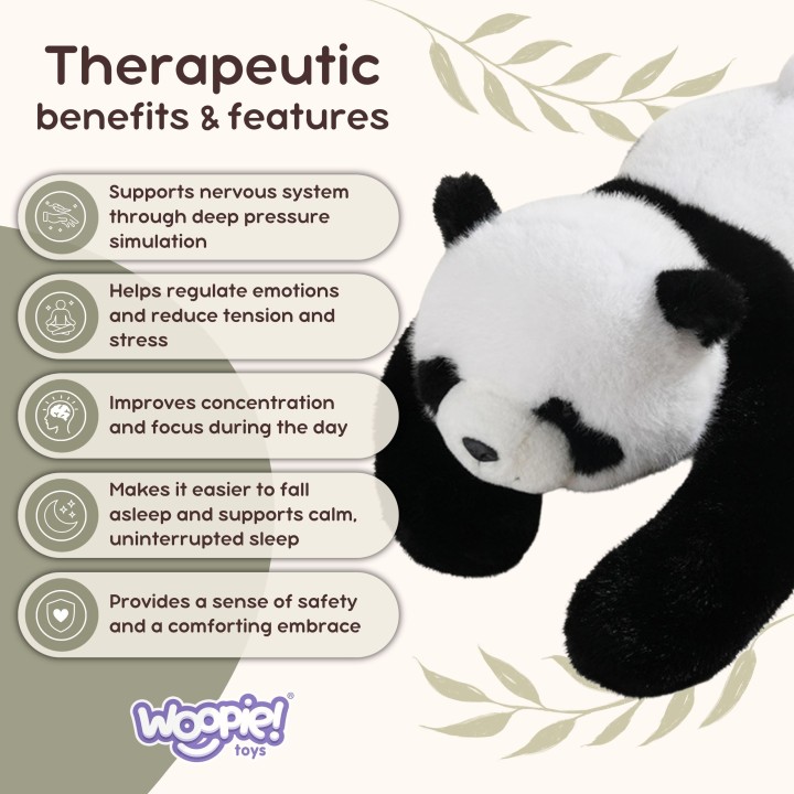 WOOPIE Panda Miś Sensoryczny Obciążeniowy Pluszak 2,5kg Do Wyciszenia Sen