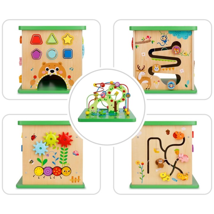 TOOKY TOY Educational Cube Sorter Maze Animal Intertwining