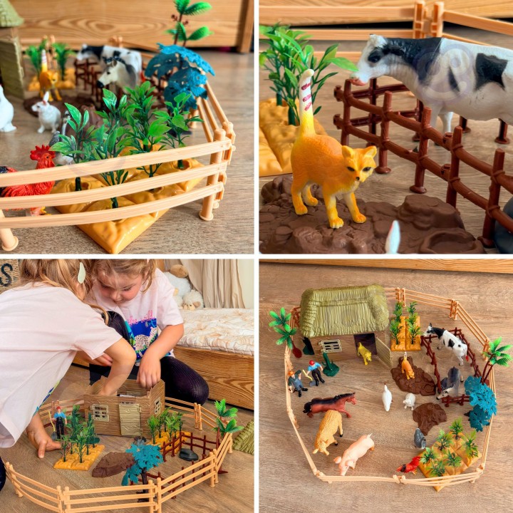 Large Farm with Animals 63 pcs. Figures and Farm 3+