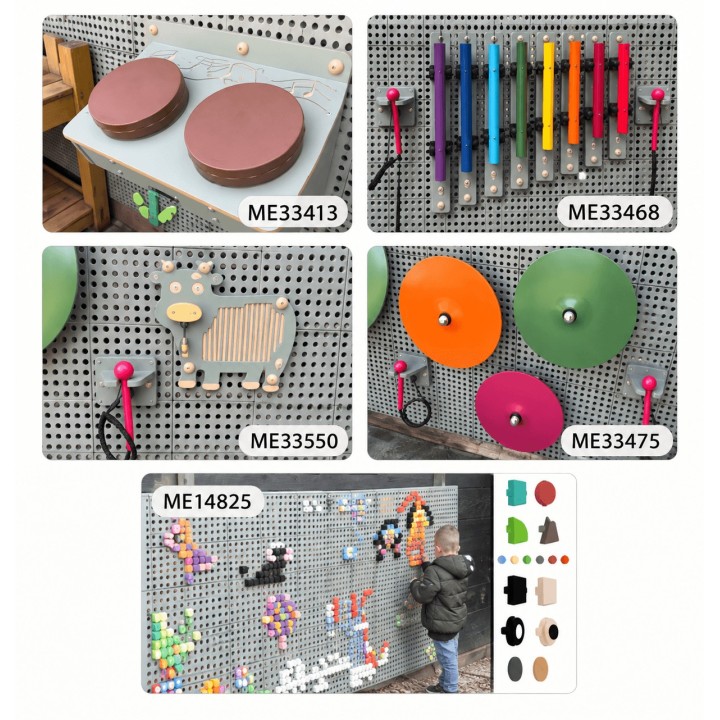 MASTERKIDZ Zestaw naukowy STEM Tablice STEM + Outdoorowe instrumenty ścienne