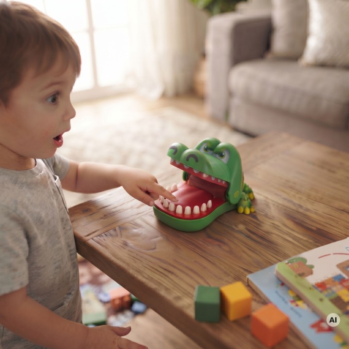 WOOPIE Arcade Game Biting Crocodile Sick Tooth