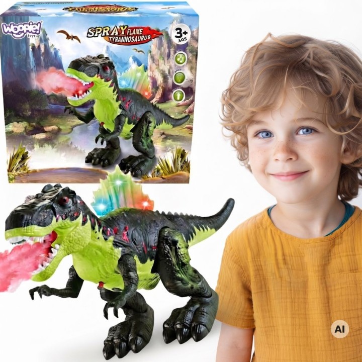 Tyranozaur Rex Chodzący Woopie - Efekty Świetlne i Dźwiękowe