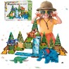 WOOPIE Magnetic Construction Blocks 3D Educational Set Jungle Animals 45pcs.