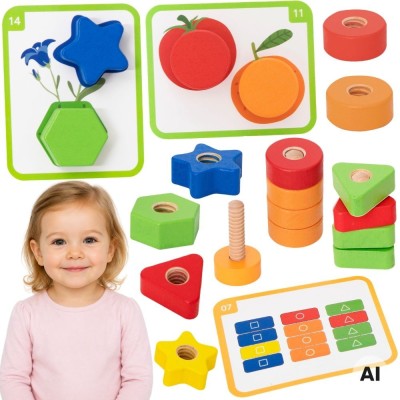 VIGA Nuts and Bolts Set - Educational Game 30 pcs.