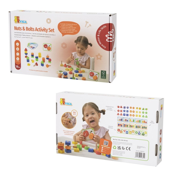 VIGA Nuts and Bolts Set - Educational Game 30 pcs.