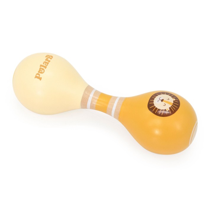 PolarB VIGA Lion Double Maracas - Wooden Musical Toy