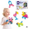 WOOPIE Klocki Magnetyczne 21el M Block Kreatywne Edukacyjne Prezent 3D