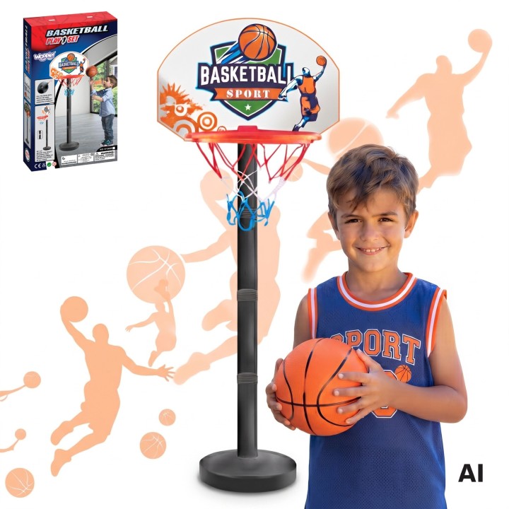 WOOPIE Basketball Set 93cm - Skill Game for Kids
