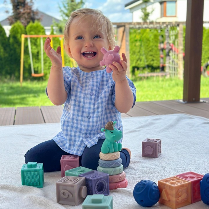 Woopie Soft Sensory Blocks - Set of 27 Pieces