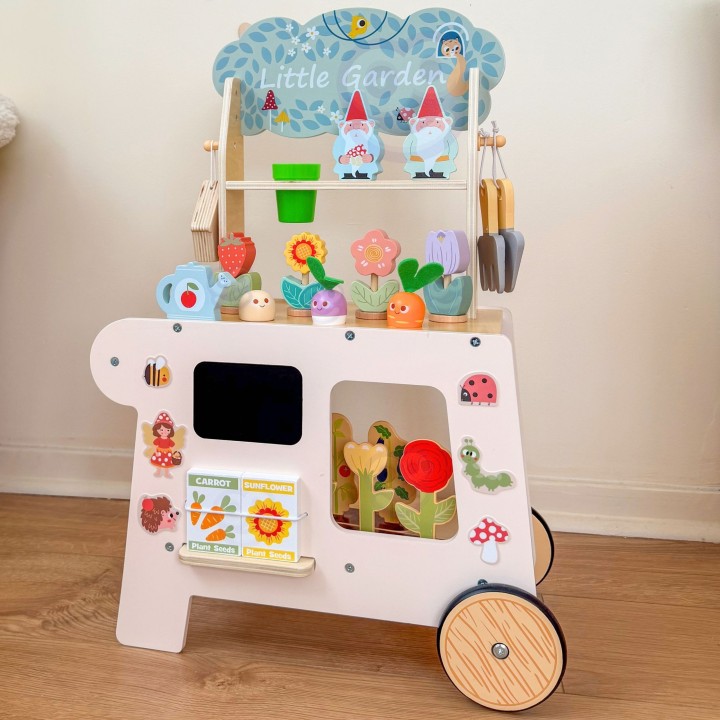 Wózek Ogrodowy Sklepik 57 el. Tooky Toy - Drewniana Zabawka