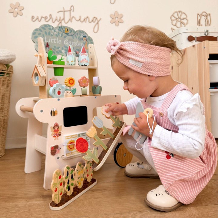 Wózek Ogrodowy Sklepik 57 el. Tooky Toy - Drewniana Zabawka
