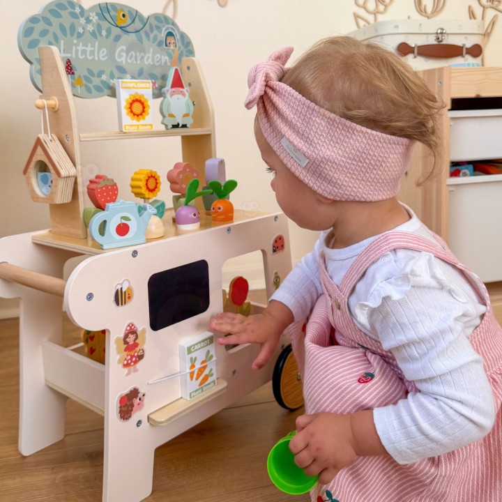 Wózek Ogrodowy Sklepik 57 el. Tooky Toy - Drewniana Zabawka