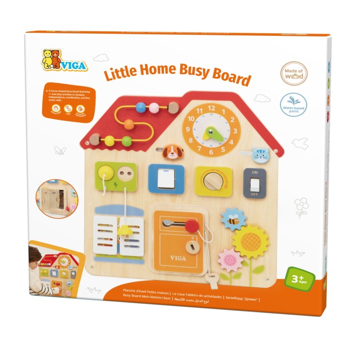 VIGA House Manipulative Board – educational learning through play
