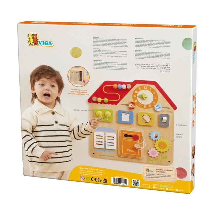 VIGA House Manipulative Board – educational learning through play