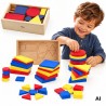 Wooden Dienes Blocks Geometric Figures Viga Toys Montessori