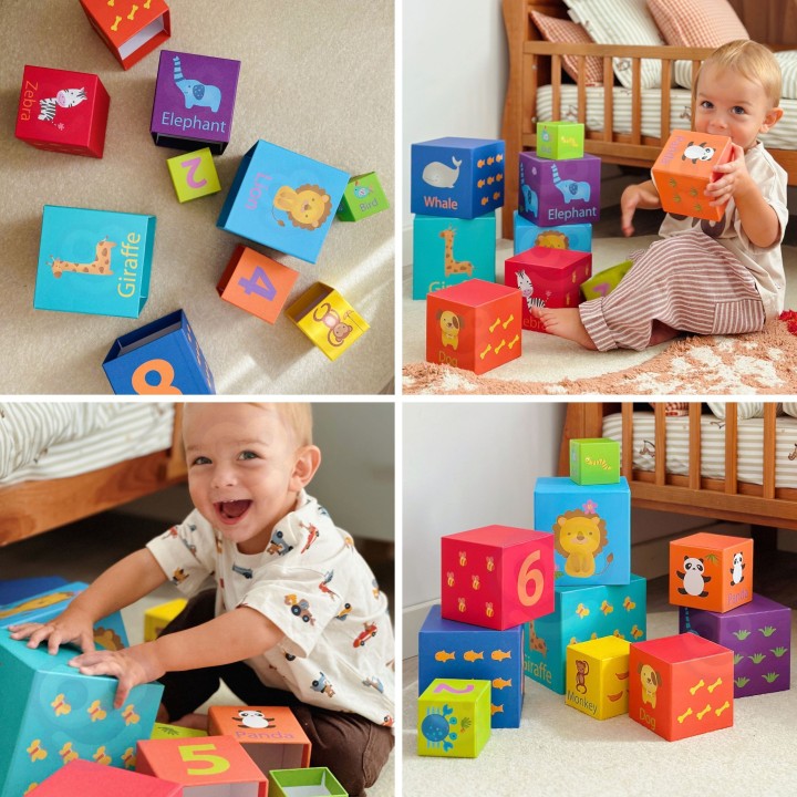 Klocki Classic World Magic Box - Edukacyjna Wieża Zagadek