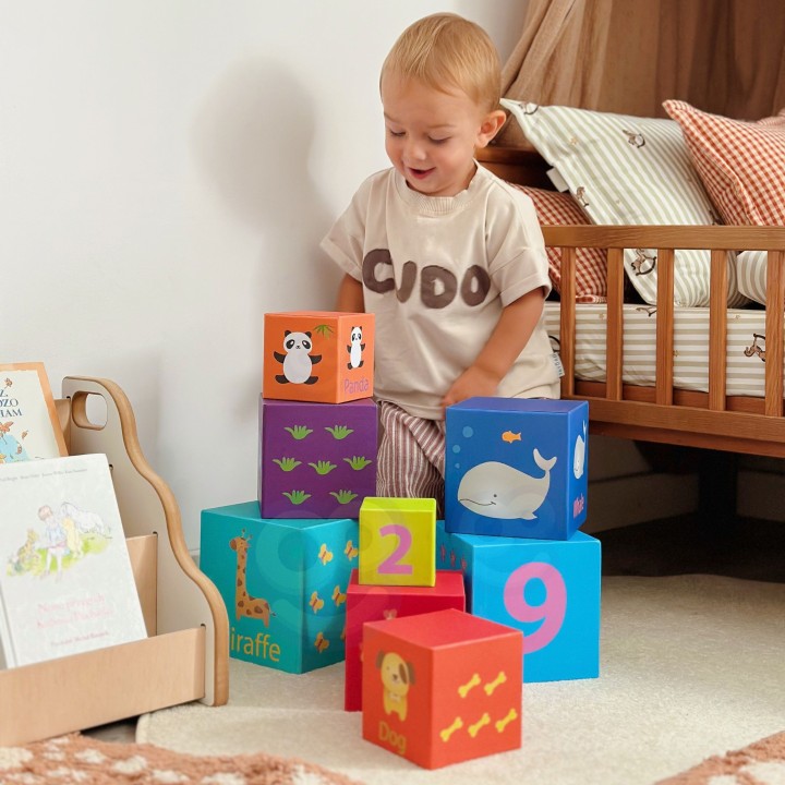 Klocki Classic World Magic Box - Edukacyjna Wieża Zagadek