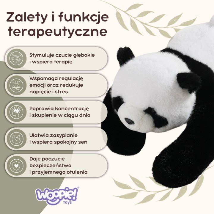 WOOPIE Panda Sensory Weighted Plush Toy 1kg For Soothing Sleep