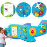 VIGA Wooden Manipulative Sensory Board Airplane FSC Montessori Certificate