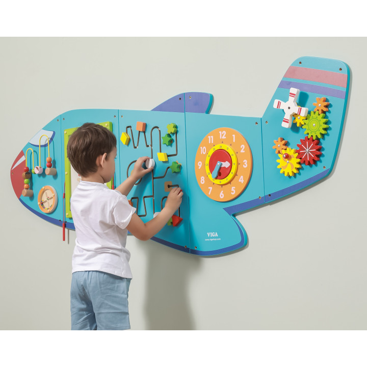 Viga Toys Sensoryczna Tablica Manipulacyjna Samolot
