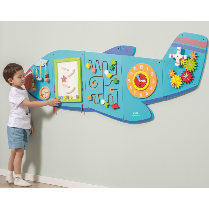 Viga Toys Sensoryczna Tablica Manipulacyjna Samolot
