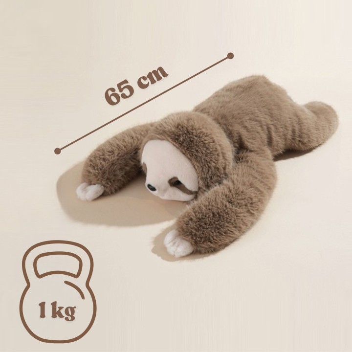 WOOPIE Sloth Sensory Plush Weighted Toy 1kg For Silence