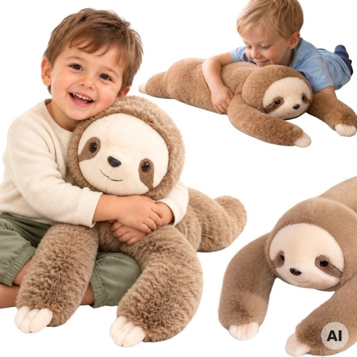 WOOPIE Sloth Sensory Weighted Plush Toy 2.5kg For Soothing Sleep