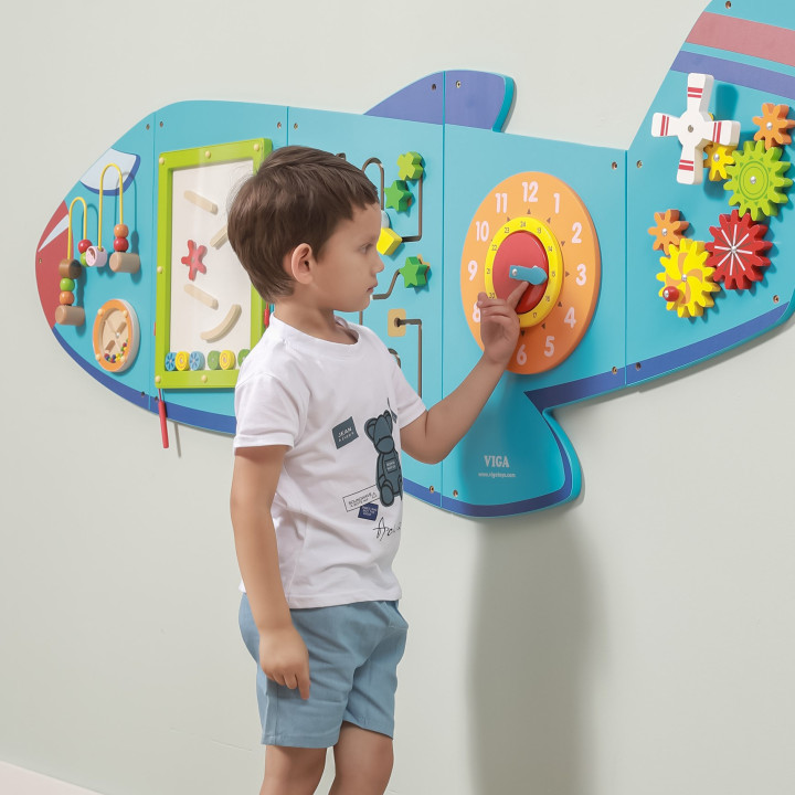 Viga Toys Sensoryczna Tablica Manipulacyjna Samolot