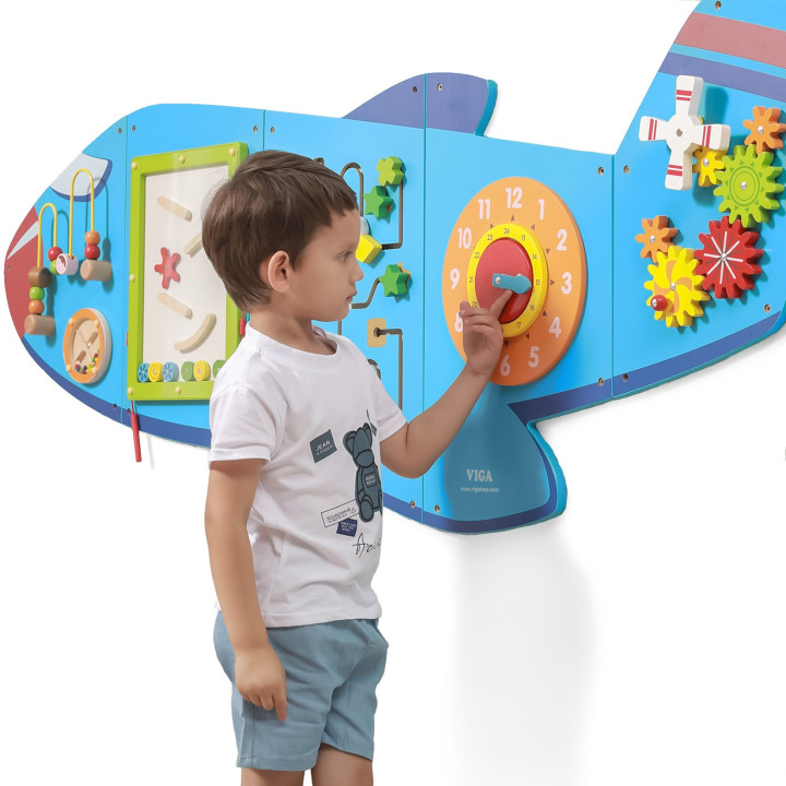 Viga Toys Sensoryczna Tablica Manipulacyjna Samolot